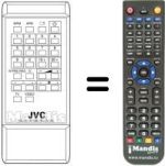 Gleichwertige Fernbedienung JVC RM-C408F