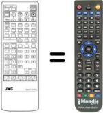 Gleichwertige Fernbedienung JVC RM-C703