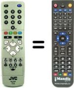 Gleichwertige Fernbedienung JVC RM-C15021C