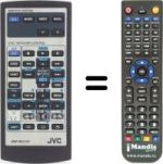 Replacement remote control JVC RM-RK230