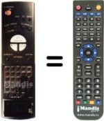 Replacement remote control Sharp RRMCG0013AJSA