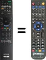 Gleichwertige Fernbedienung Sony KDL-55NX815