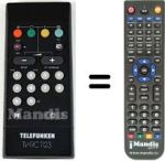 Replacement remote control Telefunken MP142S