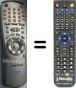 Gleichwertige Fernbedienung Samsung SV-DVD1E