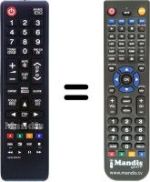 Replacement remote control Samsung PS51E490B1W/XZG