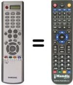 Gleichwertige Fernbedienung Samsung BN59-00378A