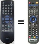 Gleichwertige Fernbedienung Seg VCR5361