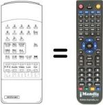 Replacement remote control Mivar 22C7L MONO