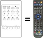 Gleichwertige Fernbedienung Panasonic TNQ1459