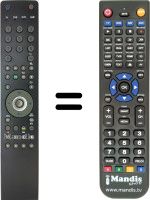 Gleichwertige Fernbedienung Grundig VISION326 3931T 2