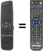 Gleichwertige Fernbedienung Panasonic VEQ1957