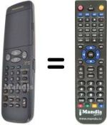 Gleichwertige Fernbedienung Panasonic VEQ2041
