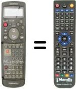 Replacement remote control Daewoo DVR-G892 HIFI