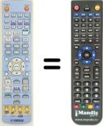 Gleichwertige Fernbedienung Yamaha DVRS120