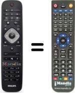 Replacement remote control Philips 37PFL4007H