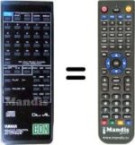 Gleichwertige Fernbedienung Yamaha CDX-630E