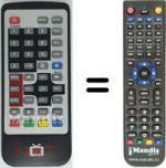 Replacement remote control NOT ONLY TV SCARTDVB-TREC3