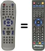 Replacement remote control Xtreme DVD628MPEG4
