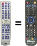 Replacement remote control Daewoo DV2500H