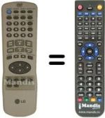 Gleichwertige Fernbedienung LG DVD4730