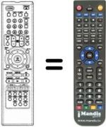 Gleichwertige Fernbedienung LG DVD4800