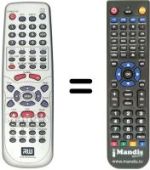 Replacement remote control Hyundai DVR530H