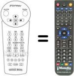 Replacement remote control Pioneer DBR-S100NL