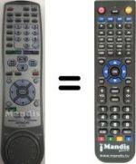 Gleichwertige Fernbedienung Hitachi DV-W1E