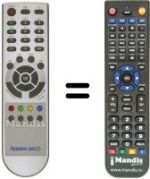 Replacement remote control DIGIQUEST MHP 2006