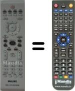 Replacement remote control Philips DVD-R3360H