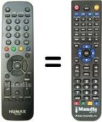 Gleichwertige Fernbedienung Humax HD 5500T
