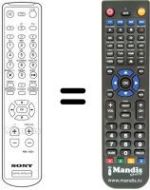 Gleichwertige Fernbedienung Sony VTX-S501A