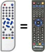 Replacement remote control MG ITEX DVBT-M3101