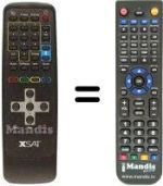 Replacement remote control X SAT