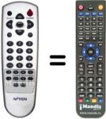 Replacement remote control NFREN NF 1700