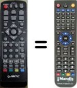 Replacement remote control AMTC DTHD 290 R