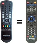 Replacement remote control DIGI HSS 1160 NA