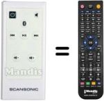 Replacement remote control Scansonic HVS50236