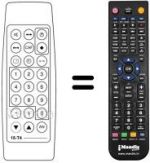Replacement remote control Crosley 15 T 4