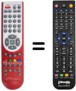 Replacement remote control DIUNAMAI 19 WD-TV 6500