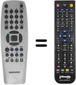 Replacement remote control Daewoo ST 777