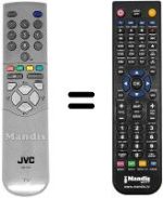 Replacement remote control JVC AV 28CT1 EP