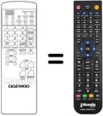 Replacement remote control 2190T