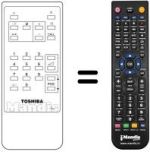 Gleichwertige Fernbedienung Toshiba 1400 RD