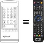 Replacement remote control Supertech CTV 2119