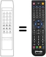 Replacement remote control 31009293