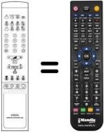 Replacement remote control 806805 A-VH2H