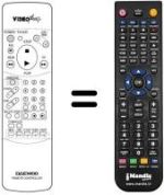 Replacement remote control 97PIR3BD13