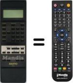 Replacement remote control A05141 LCD