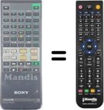 Gleichwertige Fernbedienung Sony KV-211 XMTU